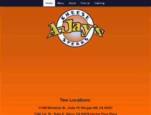 Tablet Screenshot of ajayscheesesteaks.com